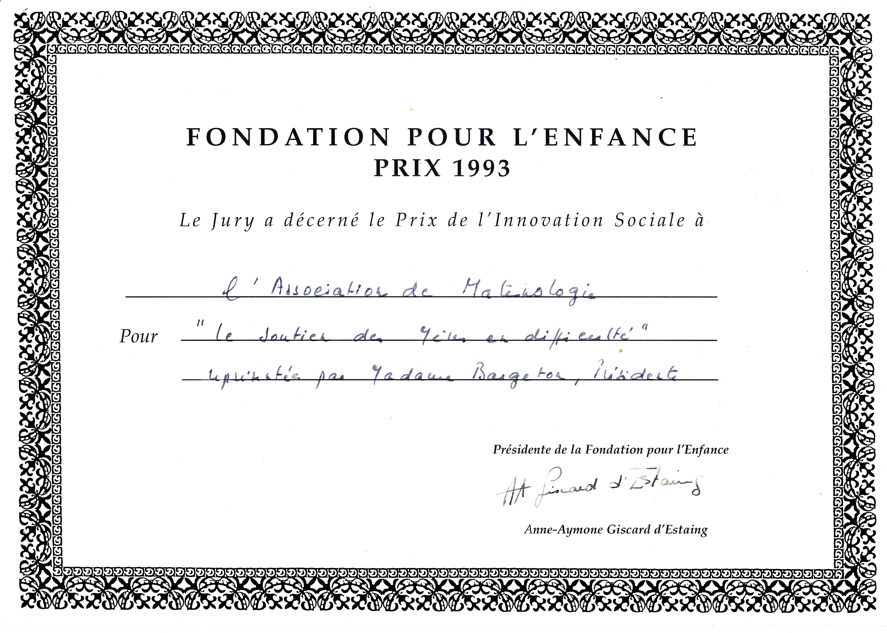 Prix Fondation